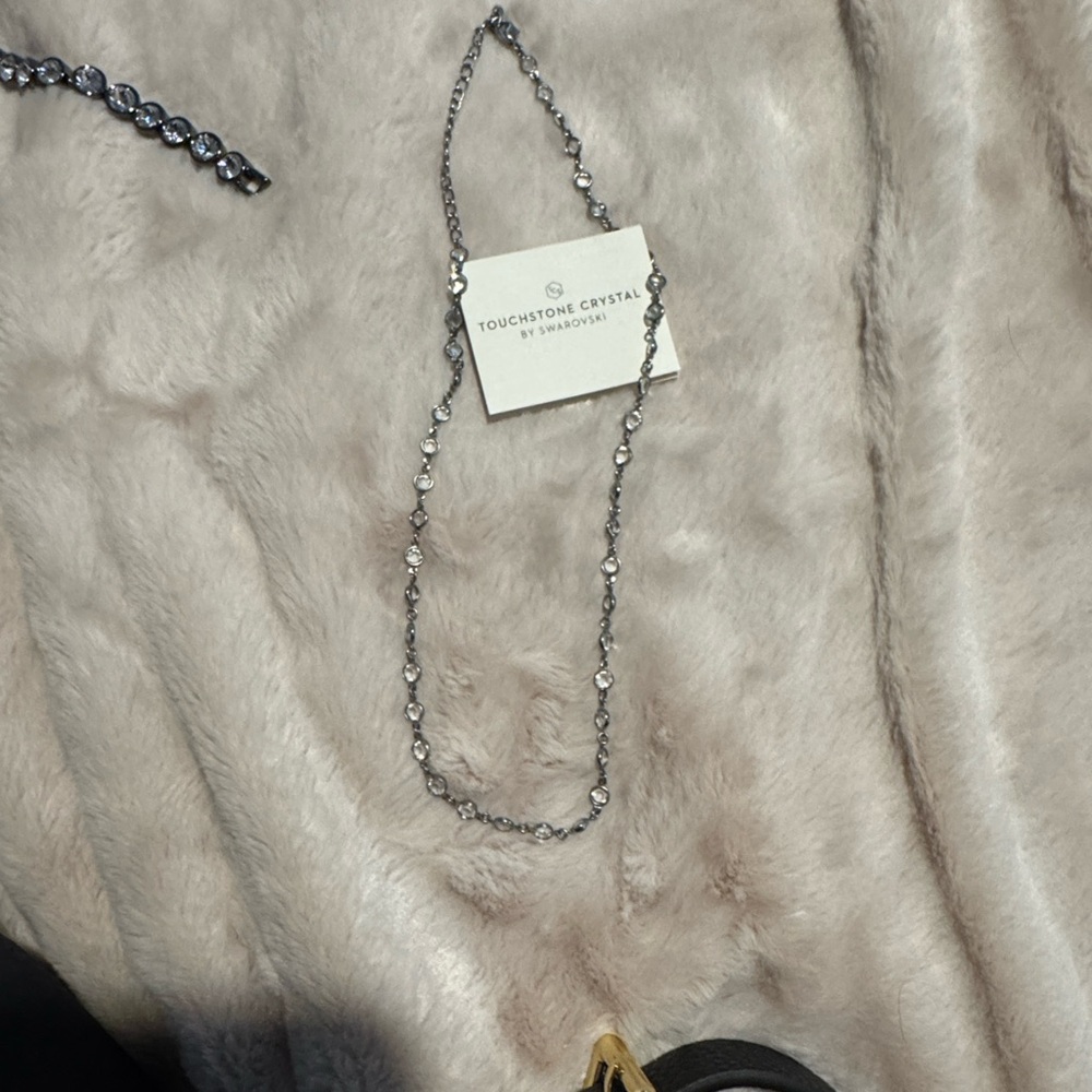 Touchstone Crystal By Swarovski - 16” mini Chantelle necklace